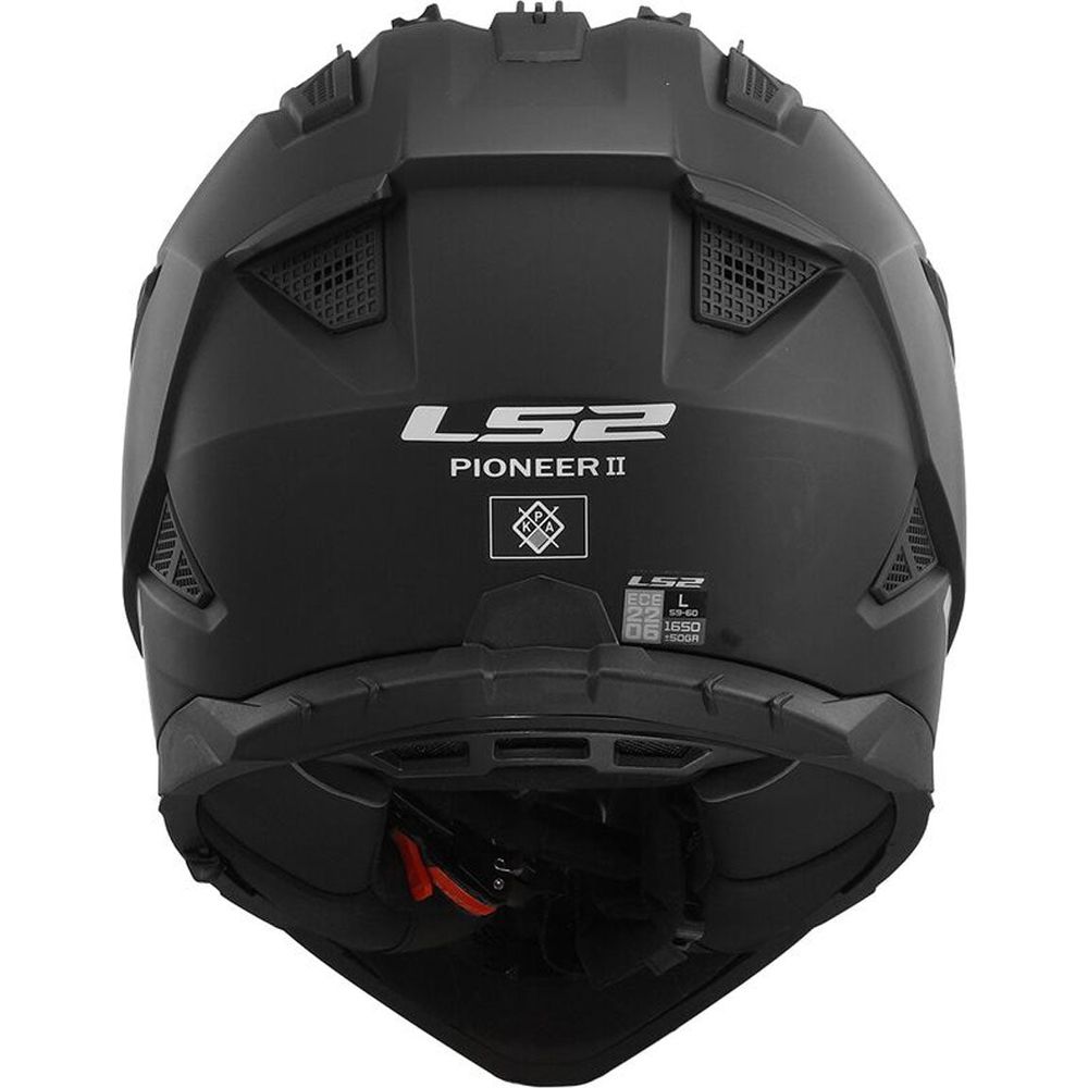 LS2 MX702 Pioneer 2 ECE 22.06 Adventure Helmet Matt Black (Image 4) - ThrottleChimp