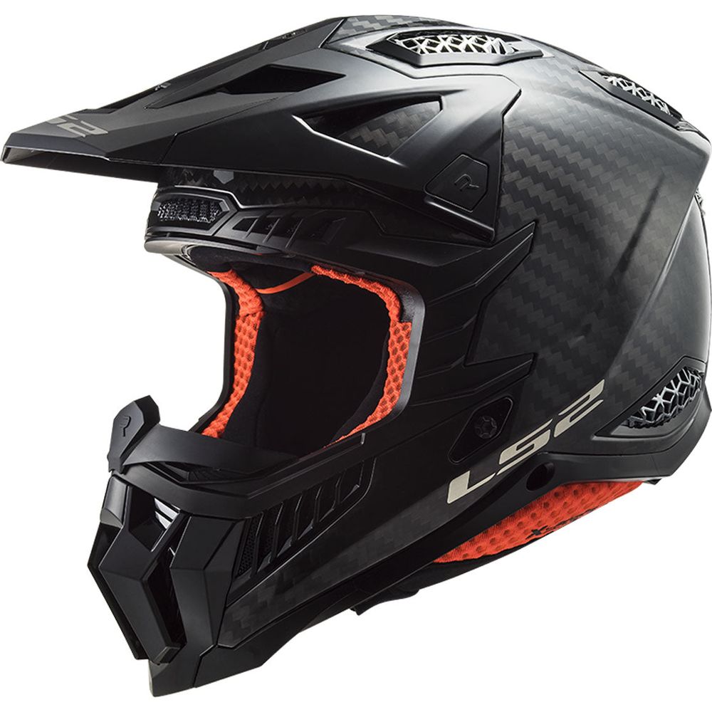 LS2 MX703 X-Force Carbon ECE 22.06 Motocross Helmet Gloss Carbon - ThrottleChimp