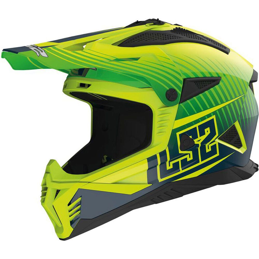 LS2 MX708 Fast 2 ECE 22.06 Motocross Helmet Duck Matt Hi-Viz Green / Hi-Viz Yellow FREE 1 YEAR Returns, FREE UK Delivery | ThrottleChimp