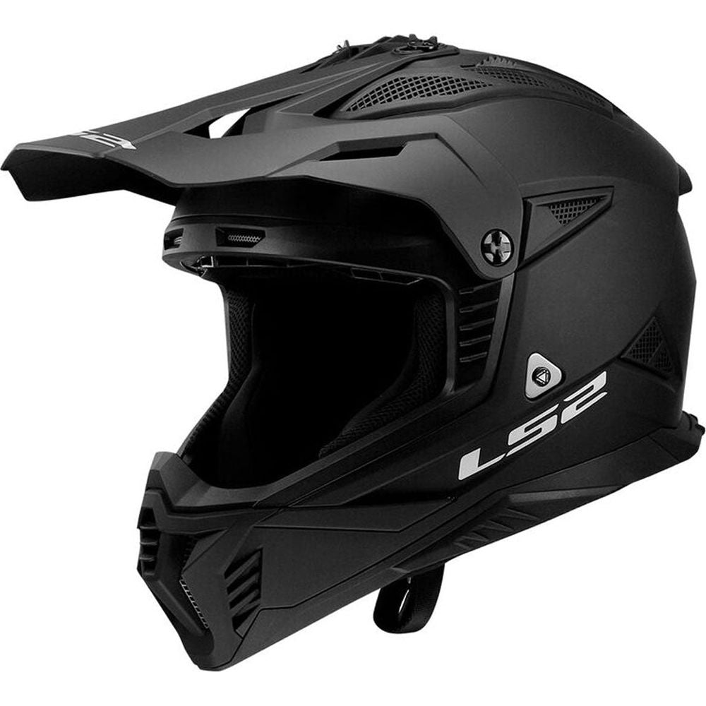 LS2 MX708 Fast 2 ECE 22.06 Motocross Helmet Solid Matt Black - ThrottleChimp