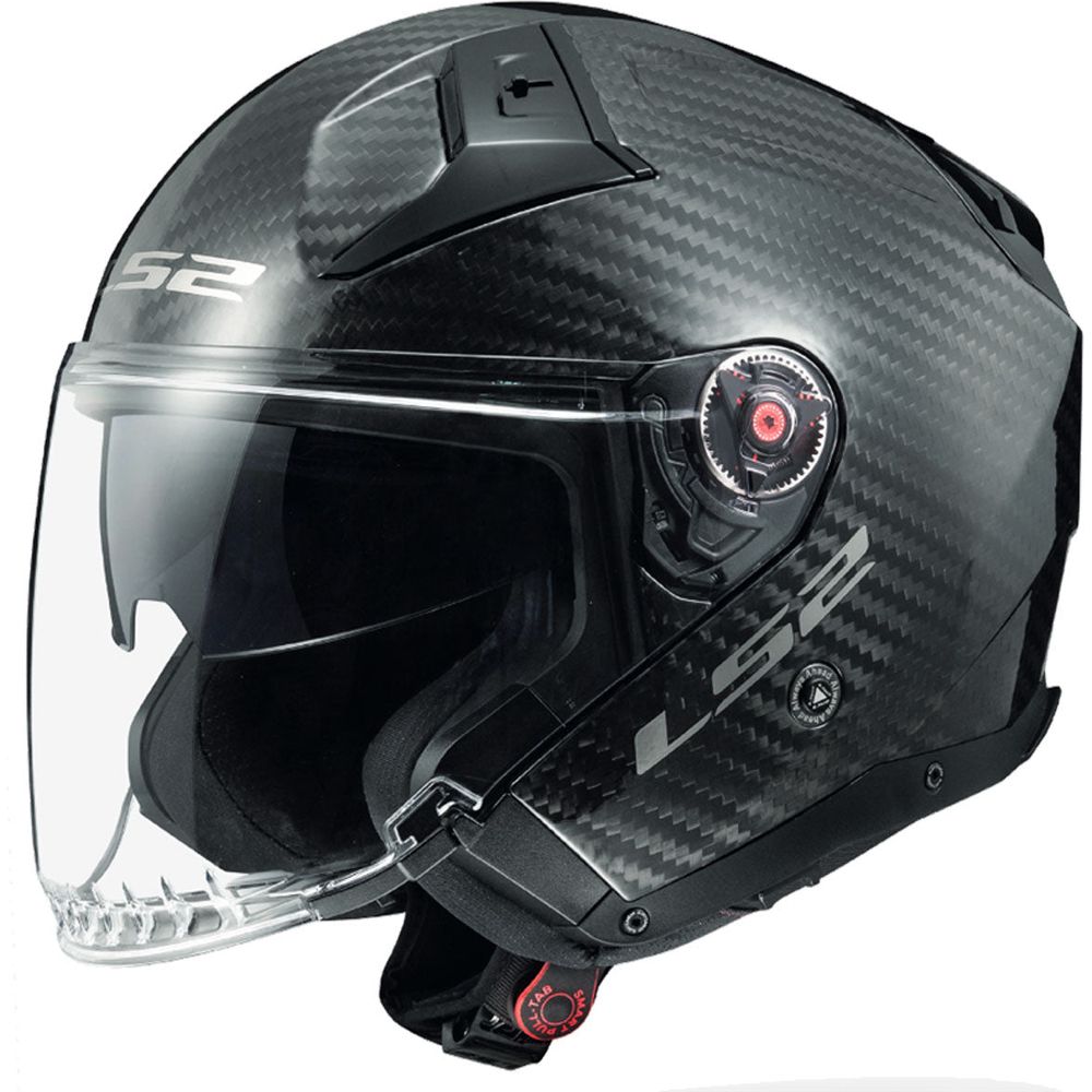 LS2 OF603 Infinity 2 Carbon ECE 22.06 Open Face Helmet Gloss Carbon - ThrottleChimp