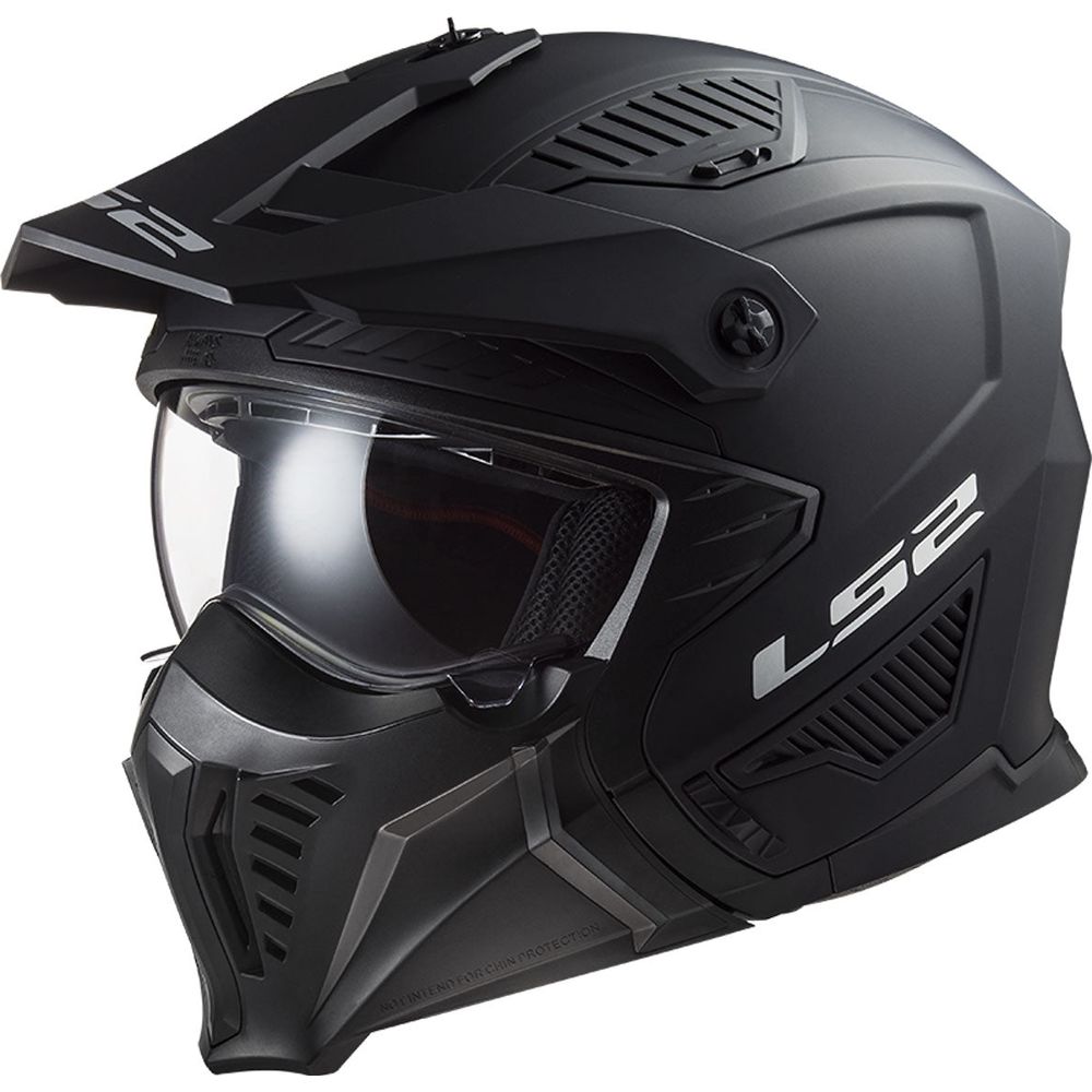 LS2 OF606 Drifter ECE 22.06 Open Face Helmet Solid Matt Black - ThrottleChimp