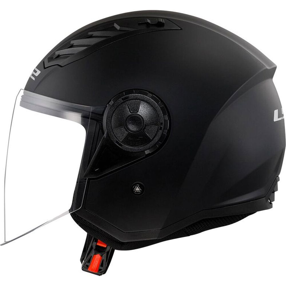 LS2 OF616 Airflow 2 ECE 22.06 Open Face Helmet Solid Matt Black (Image 3) - ThrottleChimp