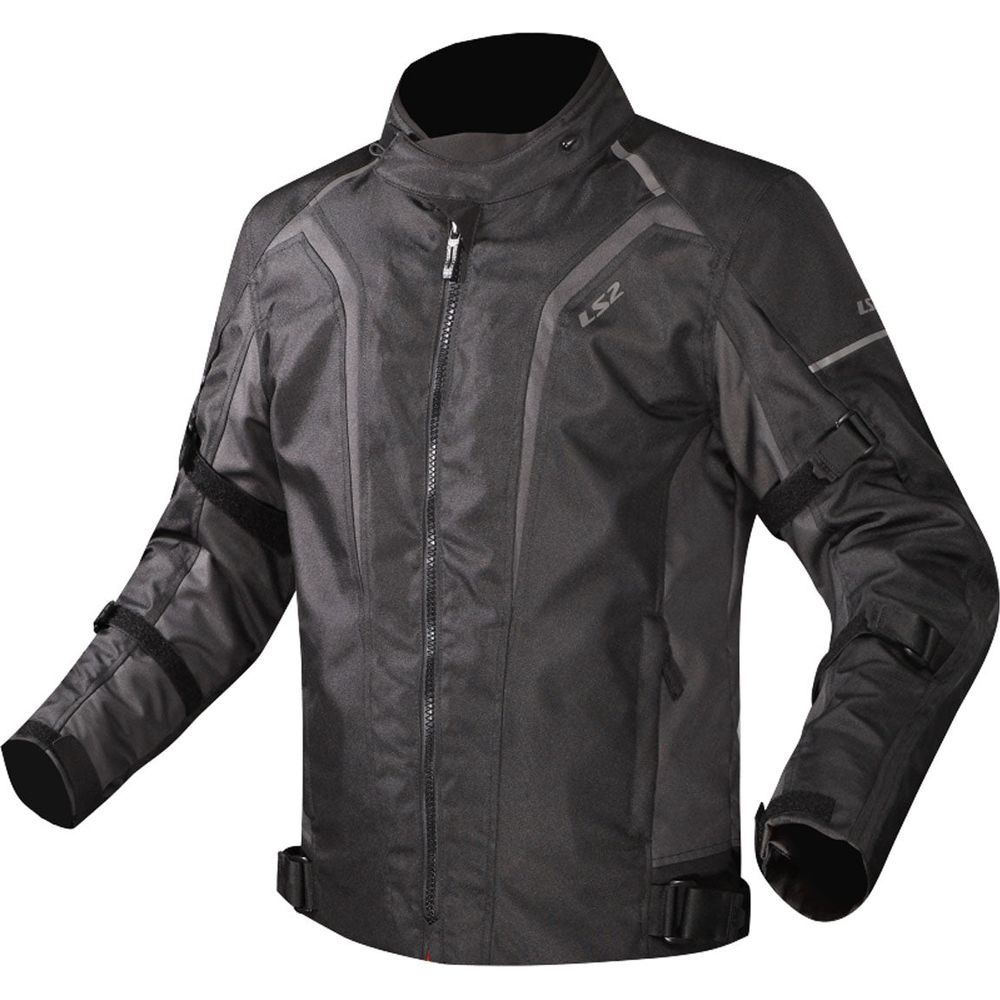 LS2 Sepang Textile Jacket Black / Dark Grey - ThrottleChimp