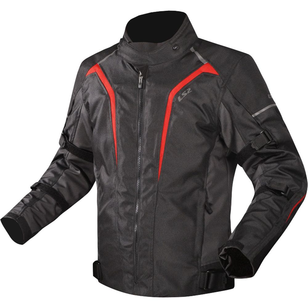 LS2 Sepang Textile Jacket Black / Grey / Red - ThrottleChimp