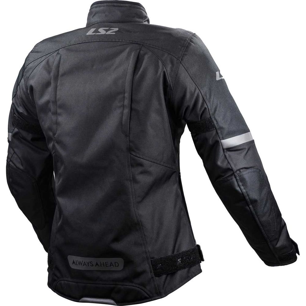 LS2 Serra Evo Ladies Textile Jacket Black (Image 2) - ThrottleChimp