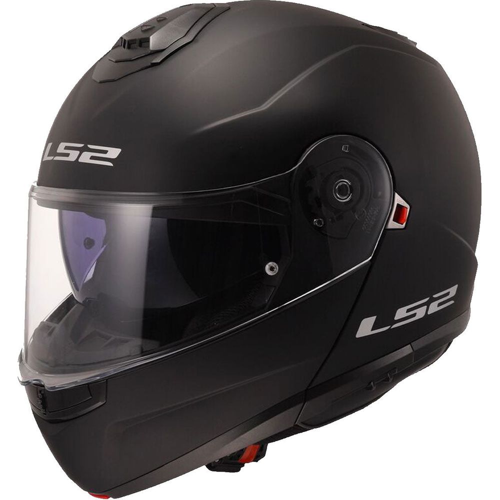 LS2 FF908 Strobe 2 ECE 22.06 Flip-Up Helmet Matt Black - ThrottleChimp