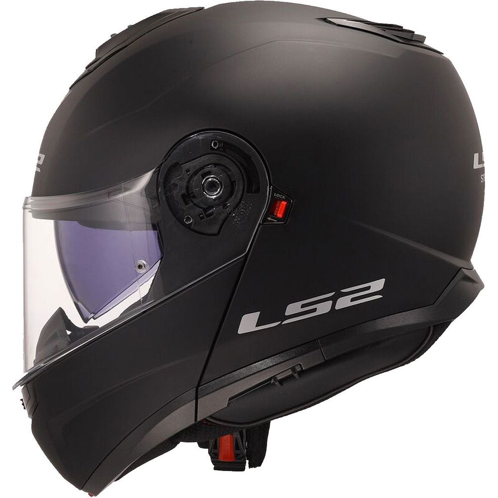 LS2 FF908 Strobe 2 ECE 22.06 Flip-Up Helmet Matt Black (Image 3) - ThrottleChimp