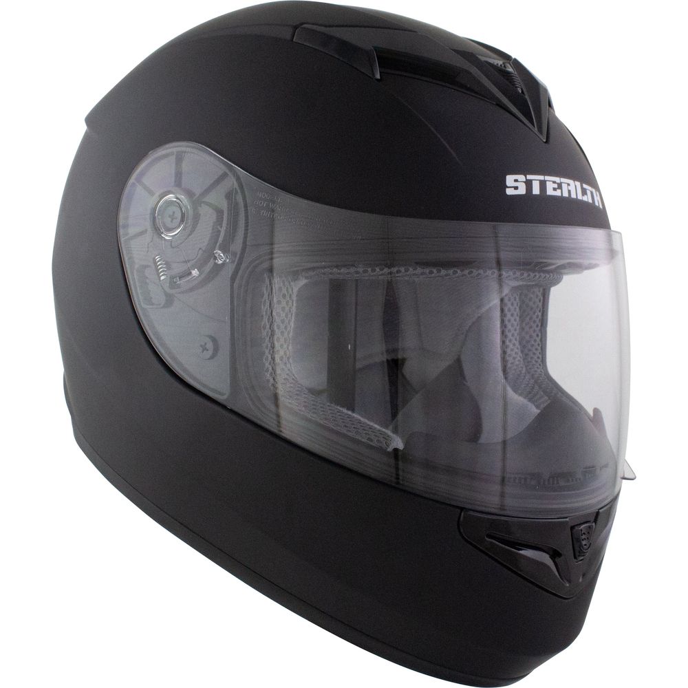 Stealth V121 Full Face Helmet Matt Black (Image 6) - ThrottleChimp