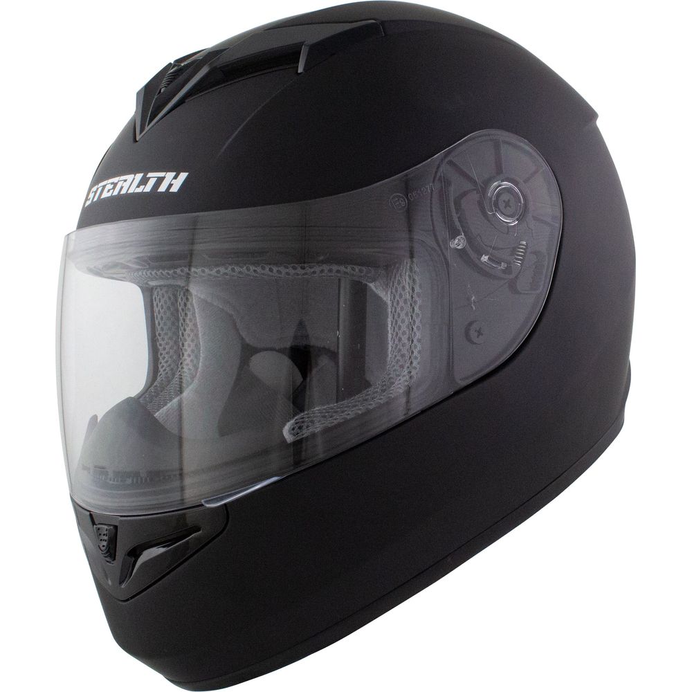 Stealth V121 Full Face Helmet Matt Black (Image 3) - ThrottleChimp