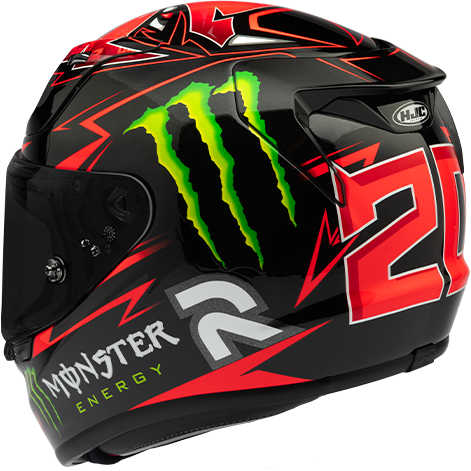 HJC RPHA 12 Quartararo Replica Full Face Helmet MC1 Black / Red