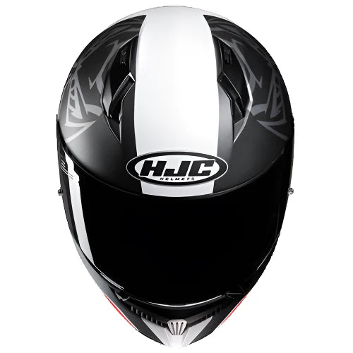 HJC C10 Fabio Quartararo 20 Full Face Helmet MC1SF Black / White / Red (Image 9) - ThrottleChimp