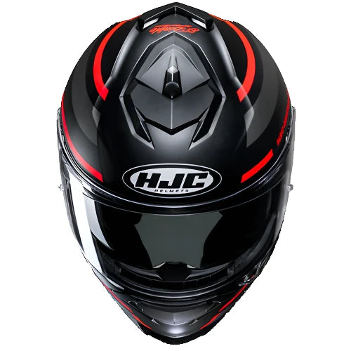 HJC I71 Fabio Quartararo 20 Full Face Helmet MC1SF Black / Red (Image 8) - ThrottleChimp