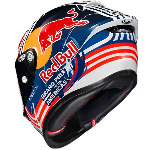 HJC RPHA 1 Red Bull Austin Full Face Helmet MC21 White / Red / Blue (Image 5) - ThrottleChimp