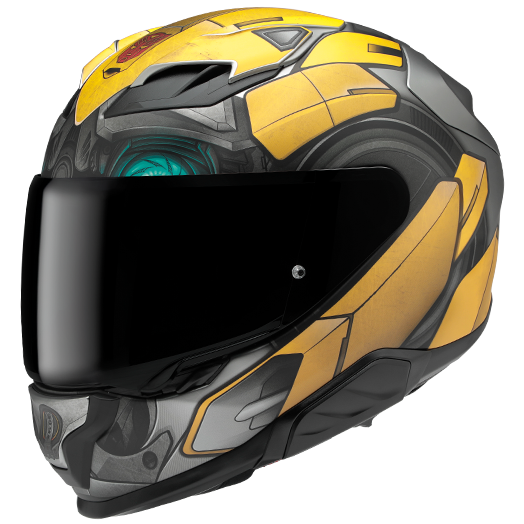 HJC F71 Bumblebee Hasbro Full Face Helmet MC3SF Yellow FREE 1 YEAR Returns, FREE UK Delivery | ThrottleChimp