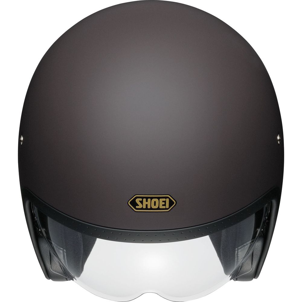 Shoei J.O Plain Open Face Helmet Matt Brown (Image 2) - ThrottleChimp