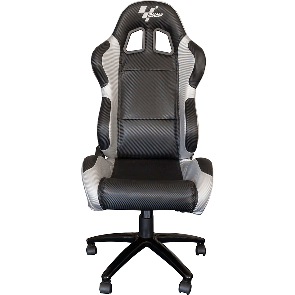 MotoGP Team Chair Black / Silver - ThrottleChimp