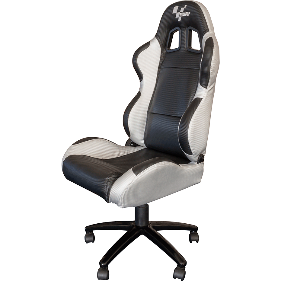 MotoGP Team Chair Black / Silver (Image 2) - ThrottleChimp