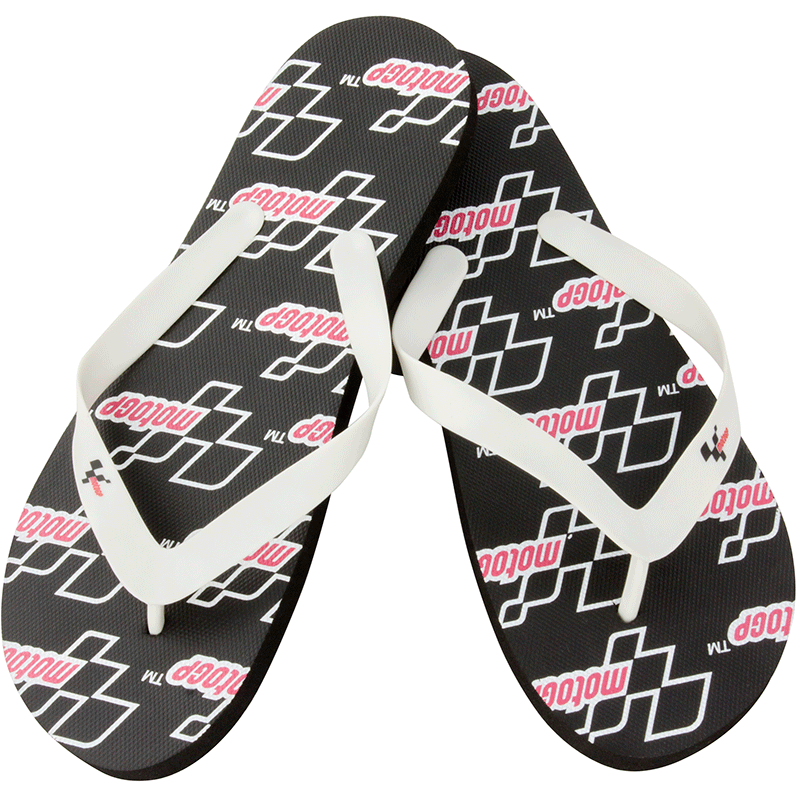 MotoGP Flip Flops Black - ThrottleChimp