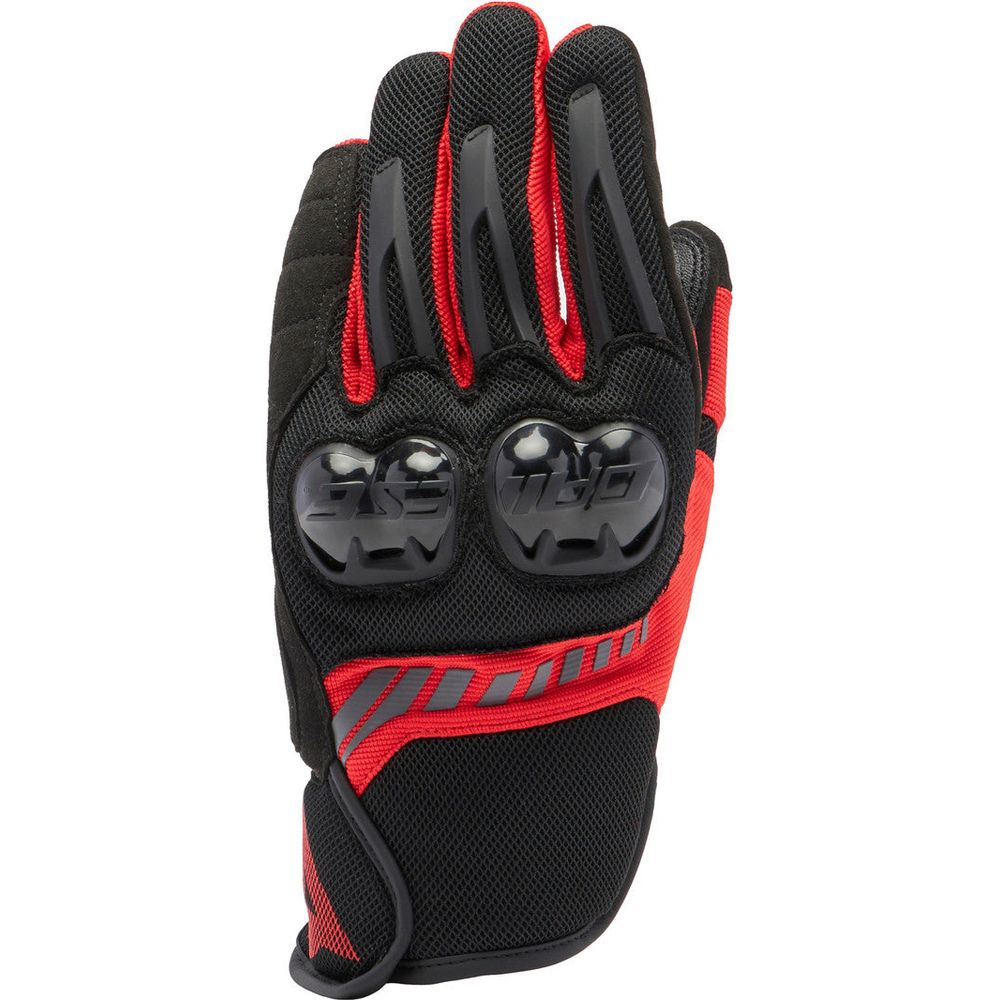 Dainese MIG 3 Air Textile Gloves Black / Lave Red (Image 2) - ThrottleChimp