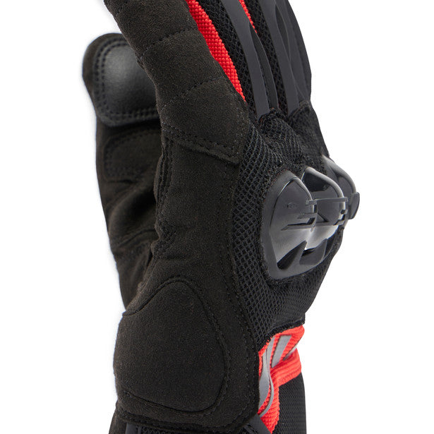 Dainese MIG 3 Air Textile Gloves Black / Lave Red (Image 10) - ThrottleChimp