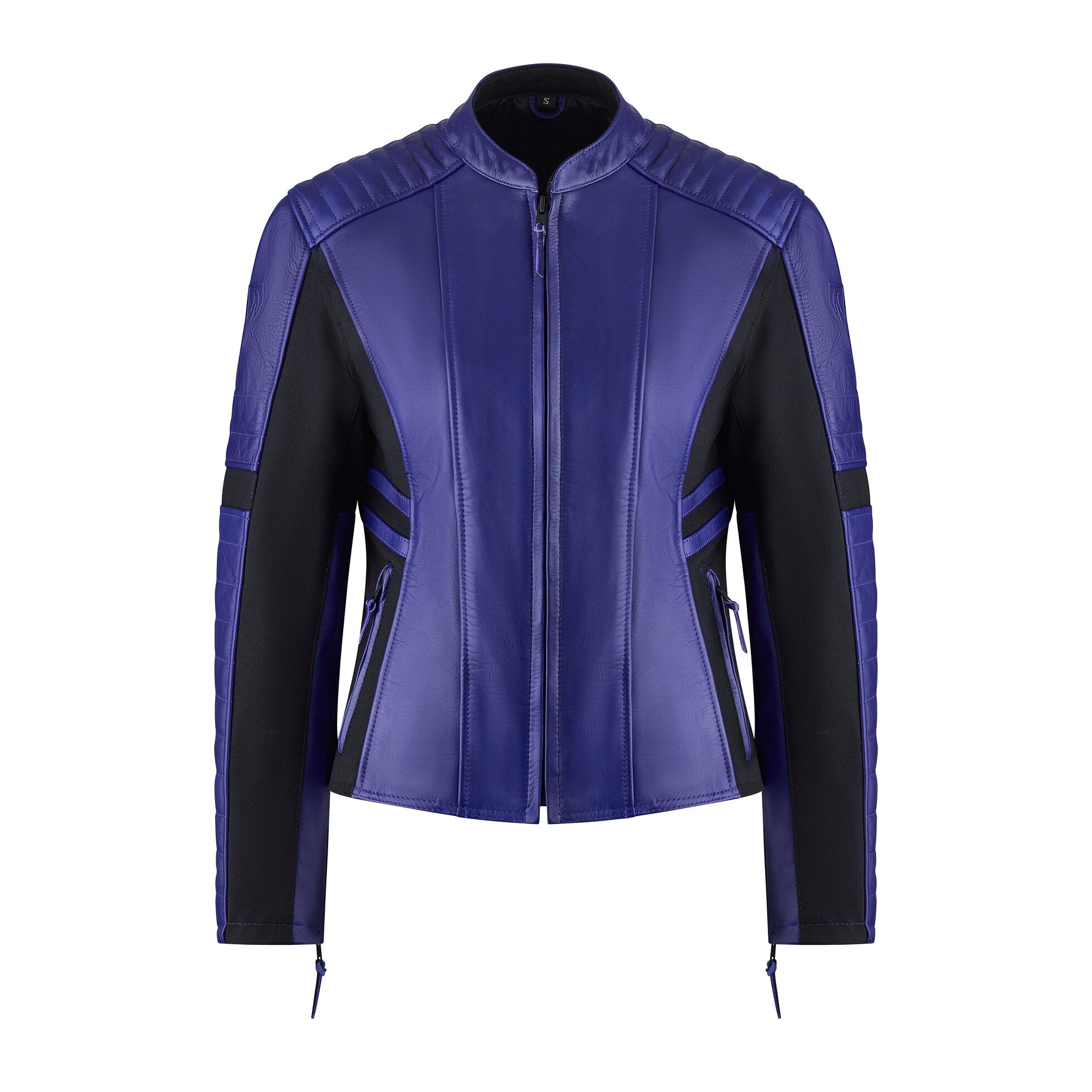 MotoGirl Amelia Ladies Leather Jacket Purple FREE 1 YEAR Returns, FREE UK Delivery | ThrottleChimp