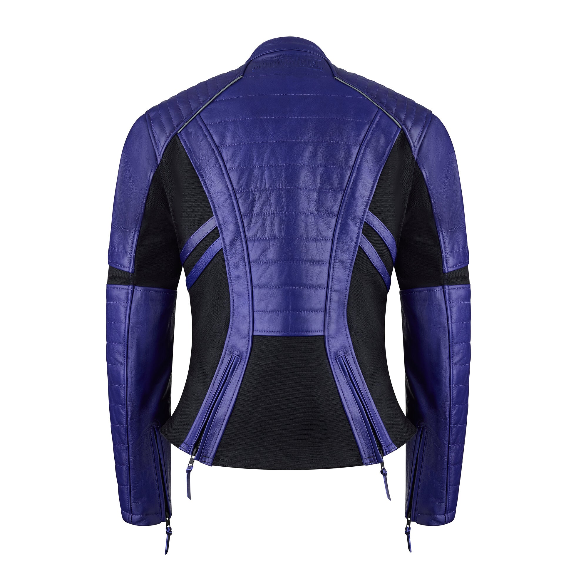 MotoGirl Amelia Ladies Leather Jacket Purple FREE 1 YEAR Returns, FREE UK Delivery | ThrottleChimp