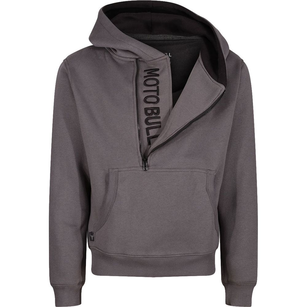 MotoBull Helmet Hoodie Grey (Image 2) - ThrottleChimp