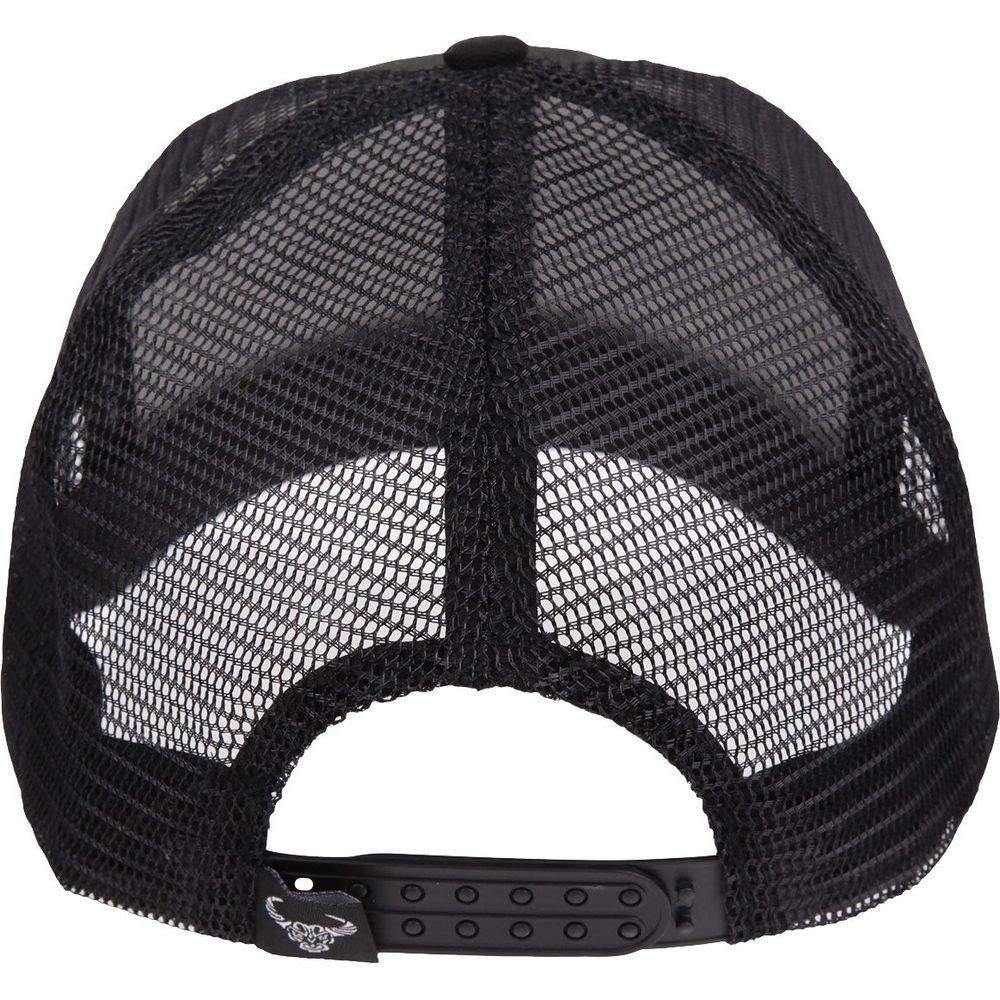 MotoBull Logo Mesh Cap Black (Image 4) - ThrottleChimp