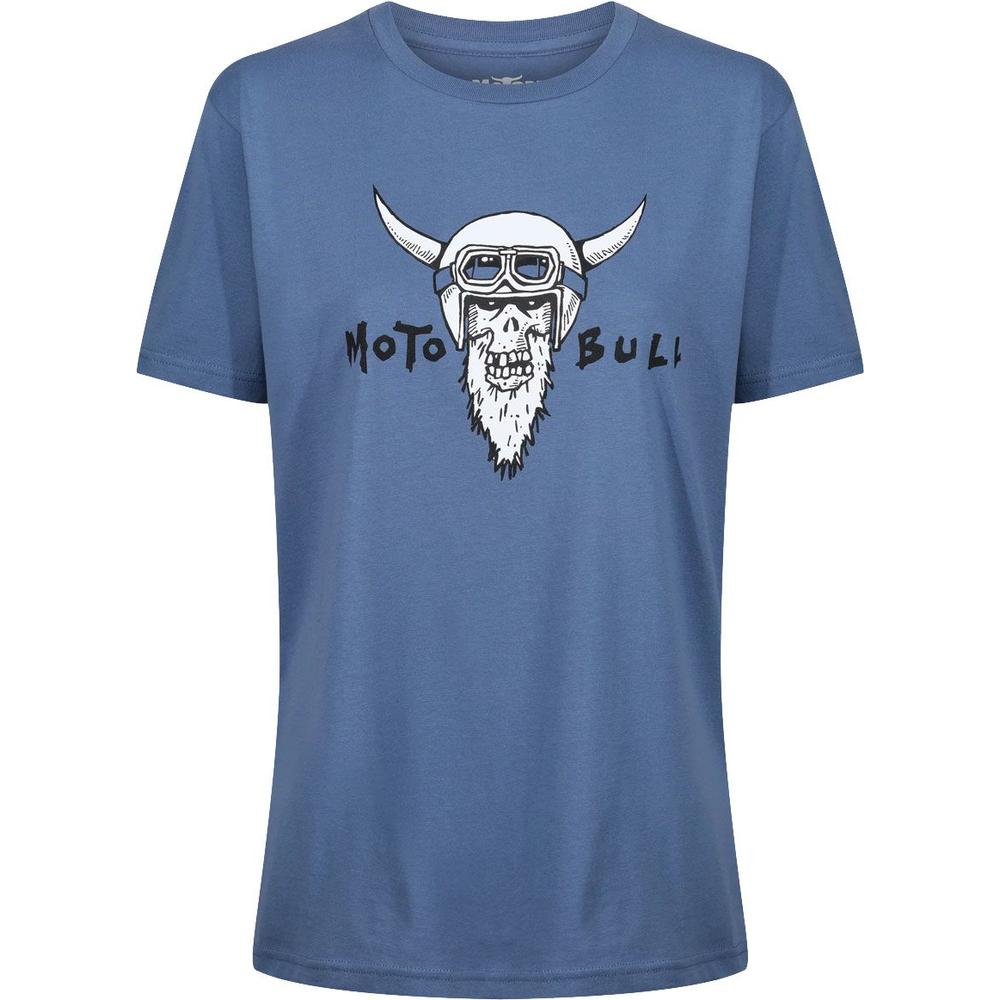 MotoBull Viking T-Shirt Faded Denim FREE 1 YEAR Returns, FREE UK Delivery | ThrottleChimp