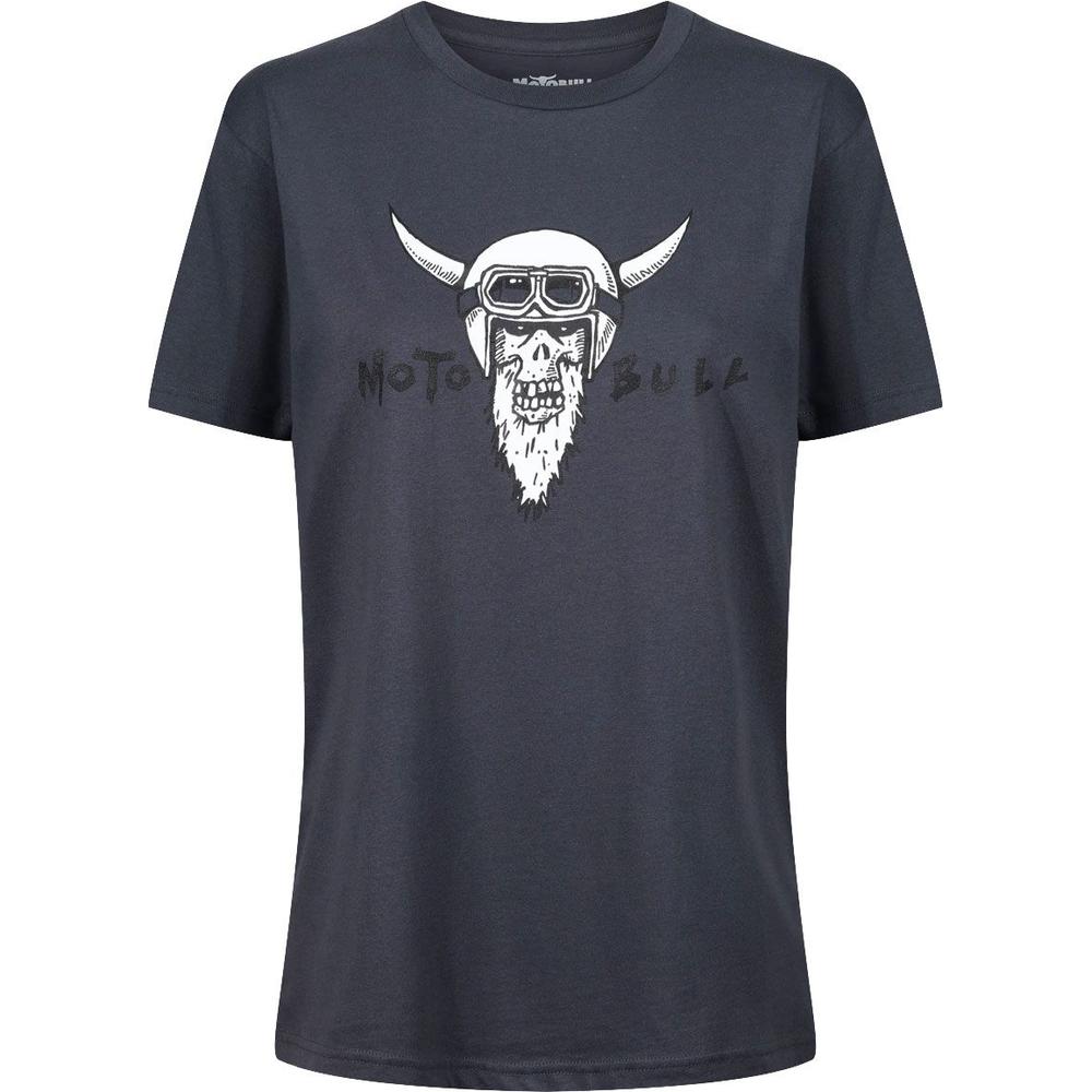 MotoBull Viking T-Shirt Ink Grey FREE 1 YEAR Returns, FREE UK Delivery | ThrottleChimp