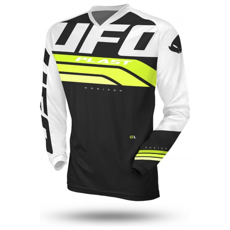 UFO Horizon MX Jersey Black / Green - ThrottleChimp