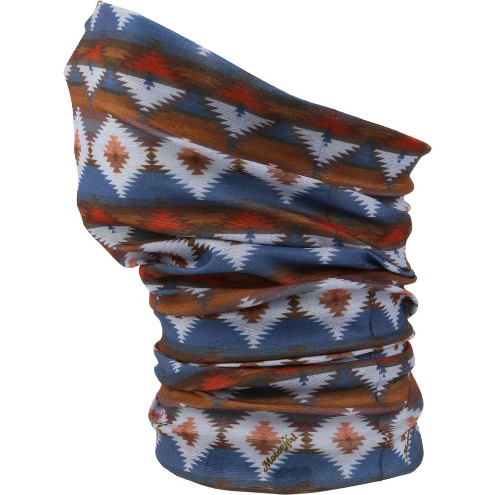 MotoGirl Aztec Ladies Bandana Blue / Brown - ThrottleChimp