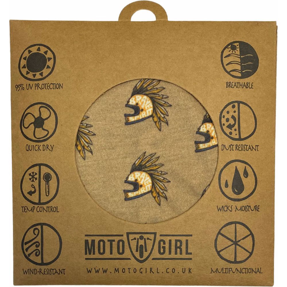 MotoGirl Brave Spirit Ladies Bandana Sand (Image 3) - ThrottleChimp