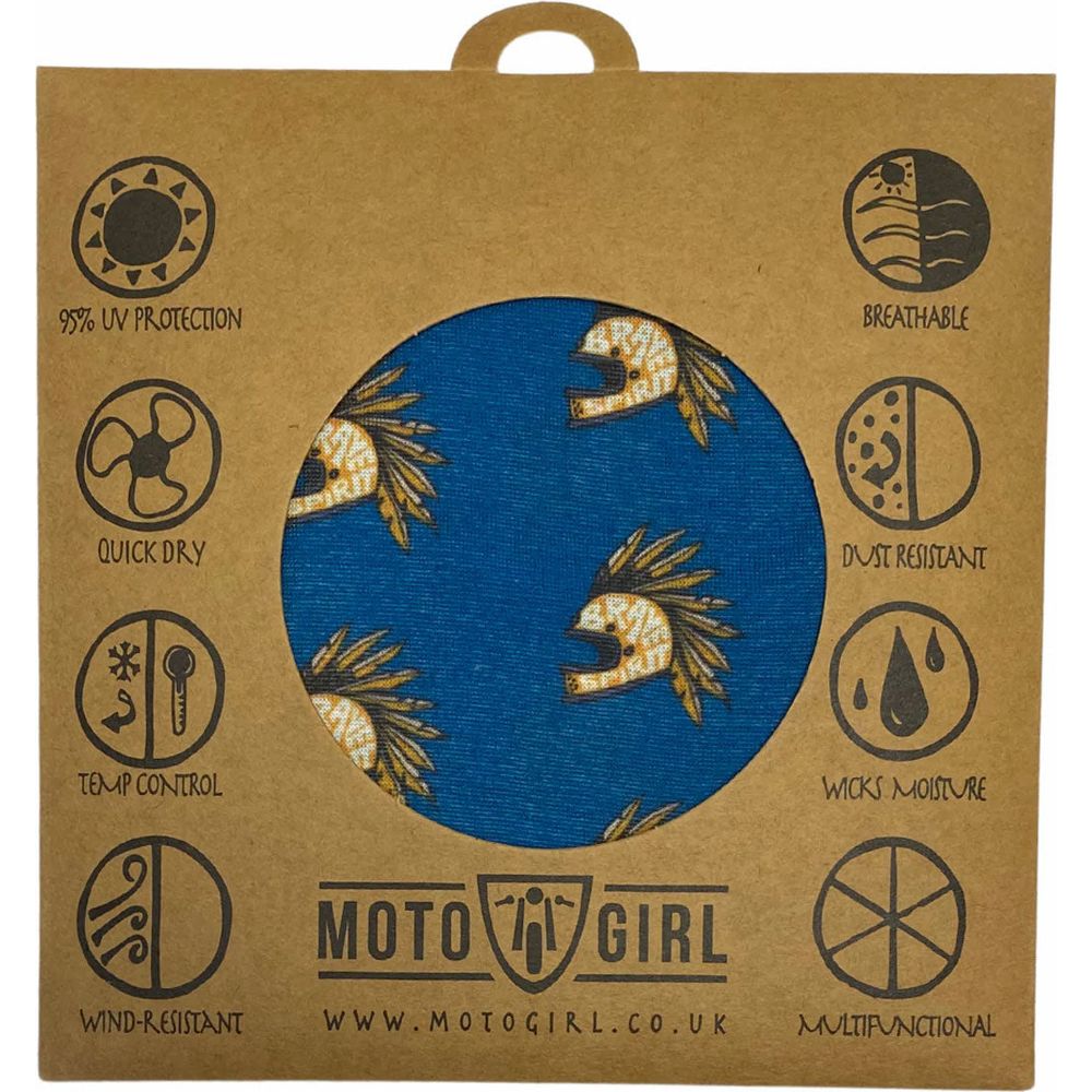 MotoGirl Brave Spirit Ladies Bandana Teal (Image 3) - ThrottleChimp