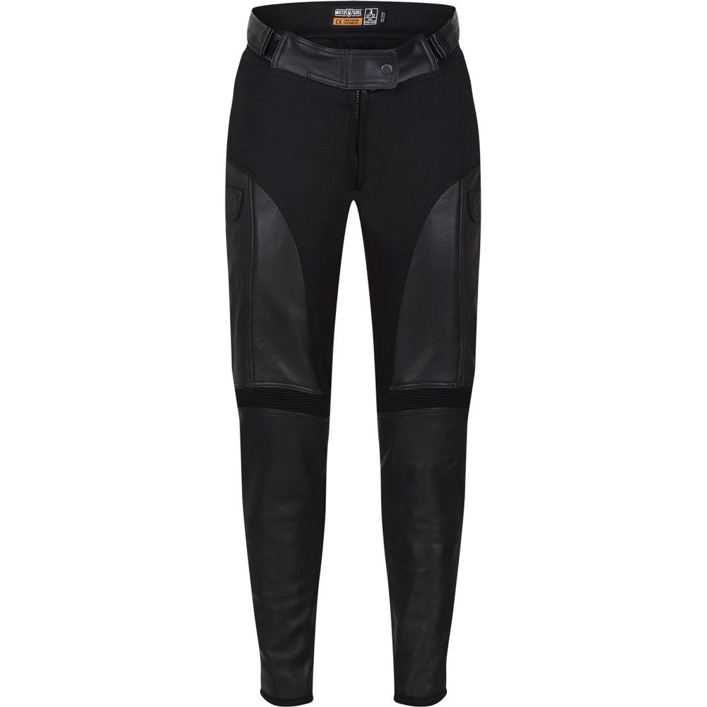 MotoGirl Fiona Ladies Leather Trouser Black - ThrottleChimp