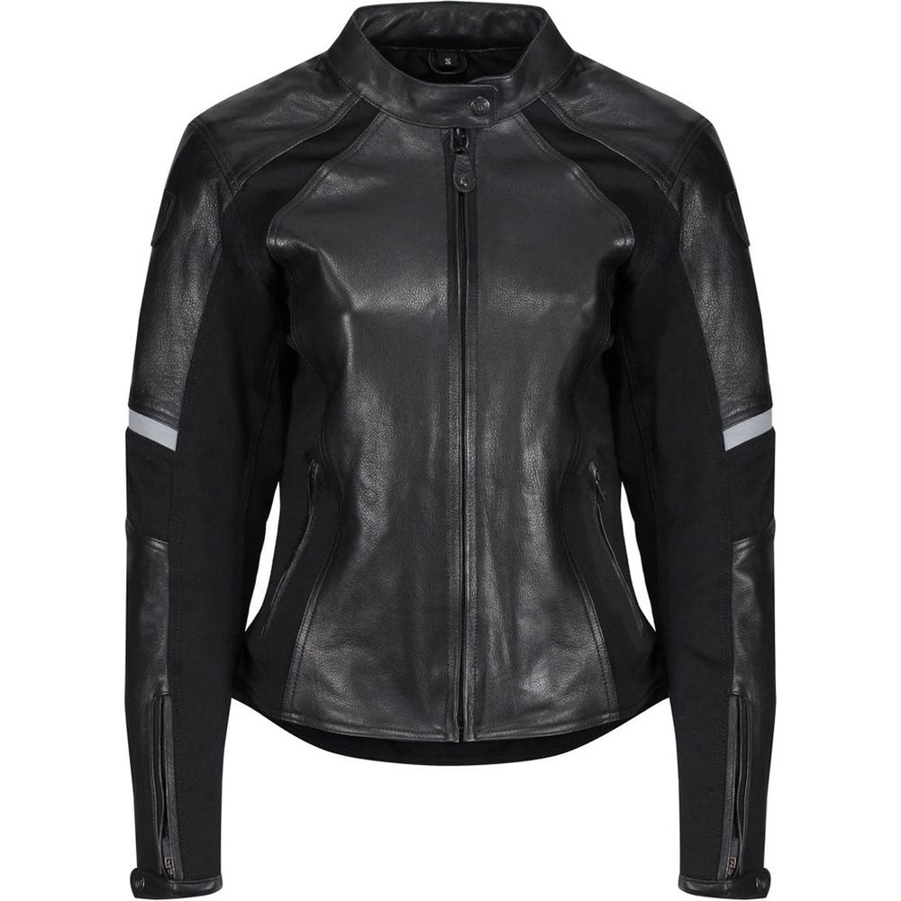 MotoGirl Fiona Ladies Leather Jacket Black - ThrottleChimp