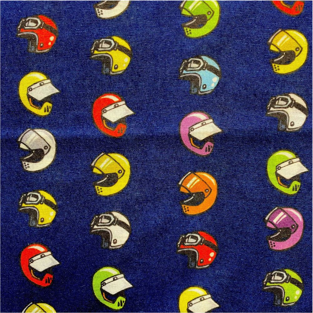 MotoGirl Ladies Helmets Bandana Blue (Image 2) - ThrottleChimp