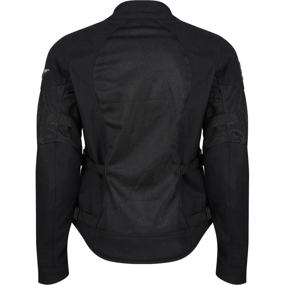 MotoGirl Jodie Summer Ladies Textile Jacket Black (Image 2) - ThrottleChimp