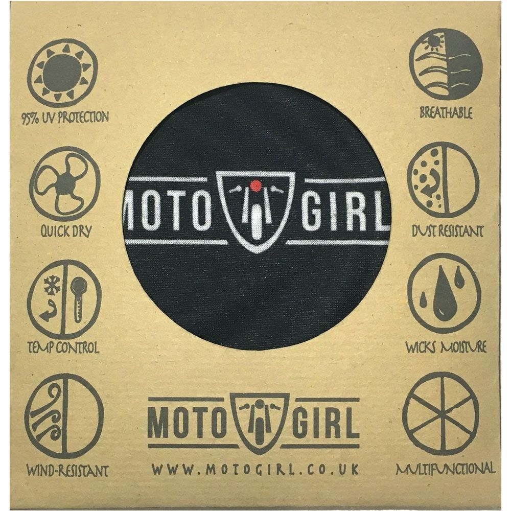 MotoGirl Ladies Bandana Black (Image 4) - ThrottleChimp