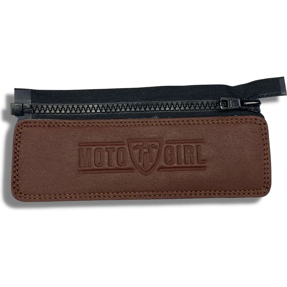 MotoGirl Ladies Jacket Belt Connector Brown - ThrottleChimp