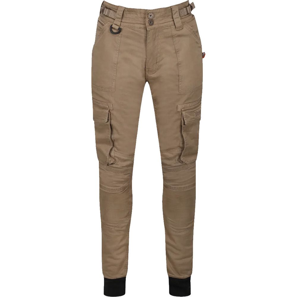 MotoGirl Lara Ladies Cargo Trouser Beige - ThrottleChimp