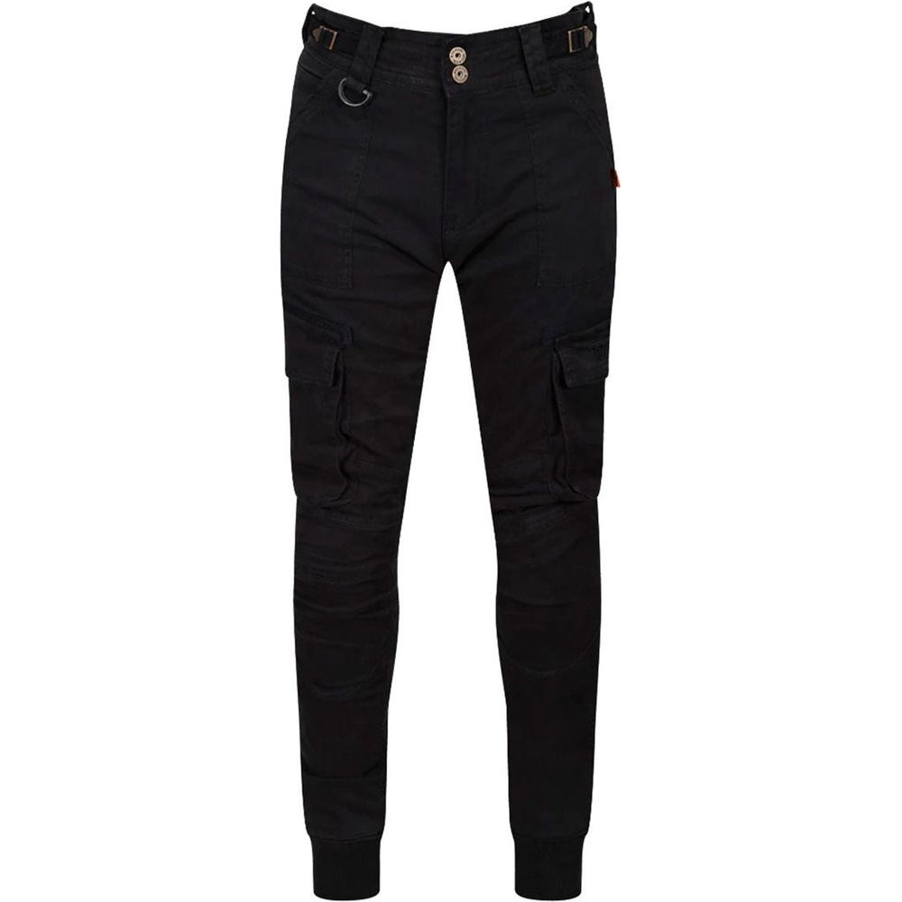 MotoGirl Lara Ladies Cargo Trouser Black - ThrottleChimp