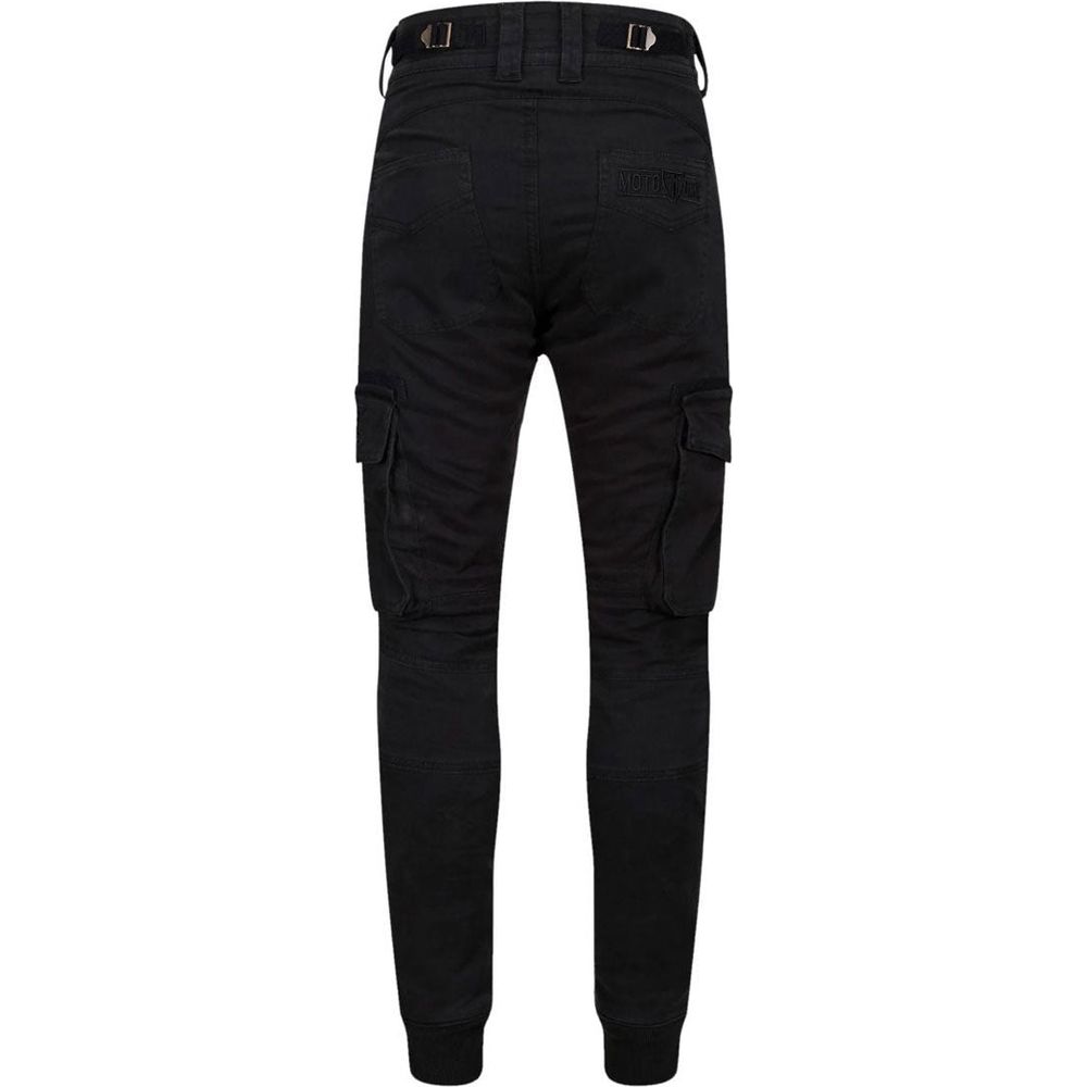 MotoGirl Lara Ladies Cargo Trouser Black (Image 2) - ThrottleChimp