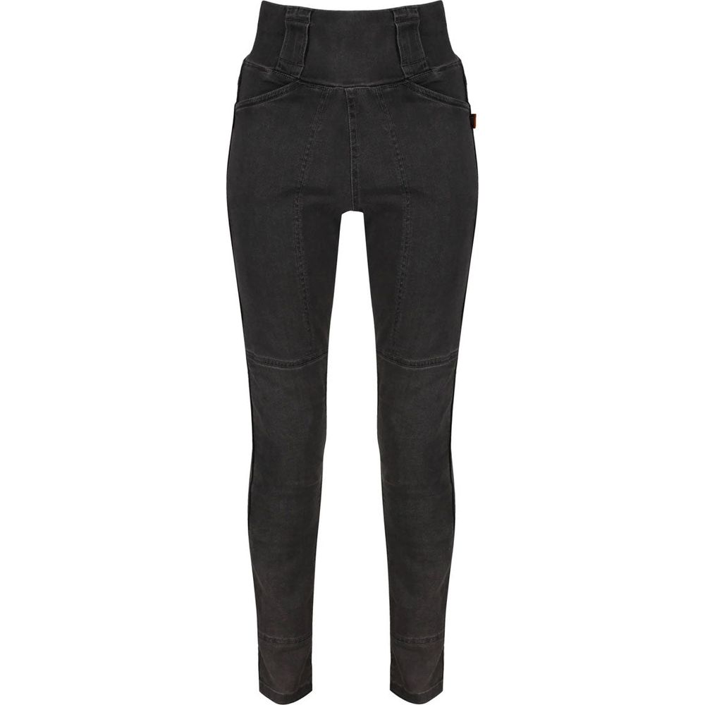 MotoGirl Melissa Ladies Protective Jeggings Grey - ThrottleChimp