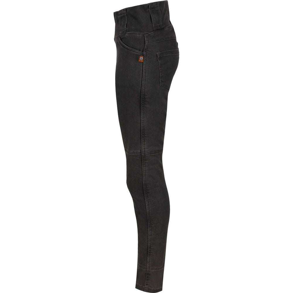 MotoGirl Melissa Ladies Protective Jeggings Grey (Image 2) - ThrottleChimp