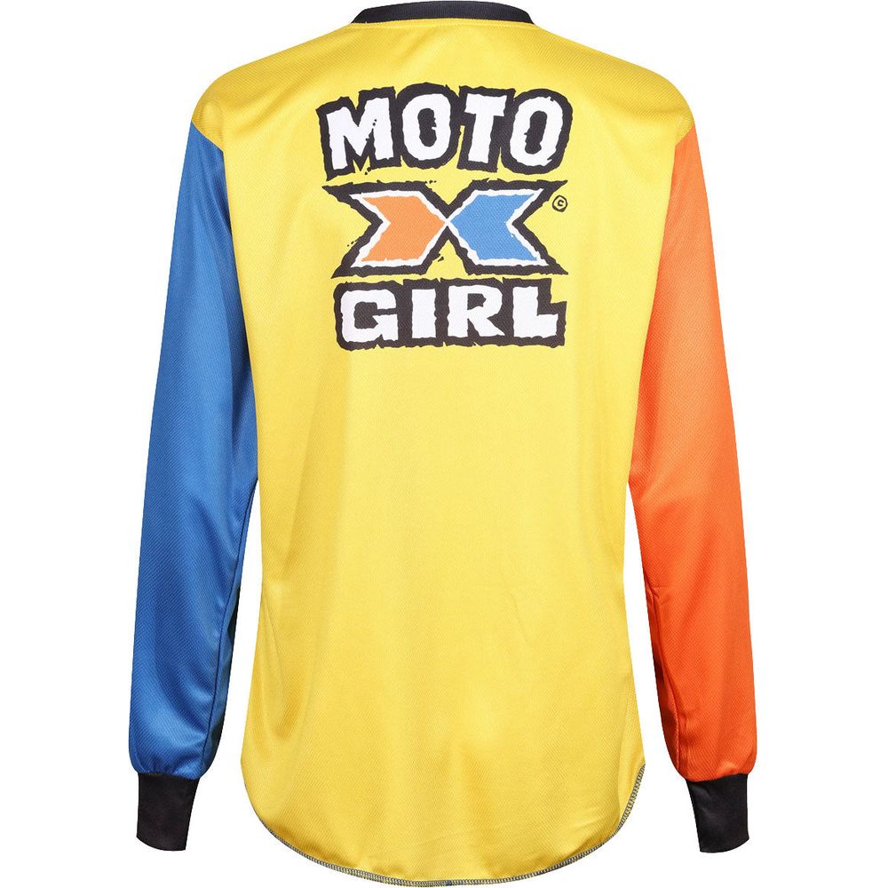 MotoGirl MX Ladies Jersery Hilly Blue / Yellow (Image 2) - ThrottleChimp