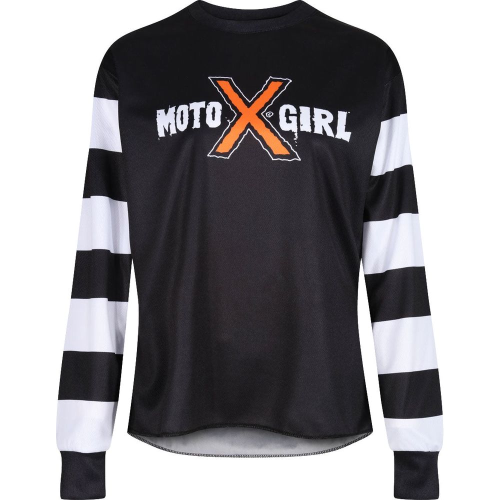 MotoGirl MX Ladies Jersery Hilly Black / White - ThrottleChimp