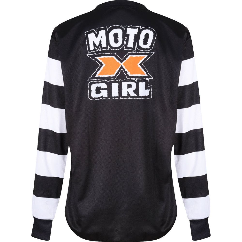 MotoGirl MX Ladies Jersery Hilly Black / White (Image 2) - ThrottleChimp