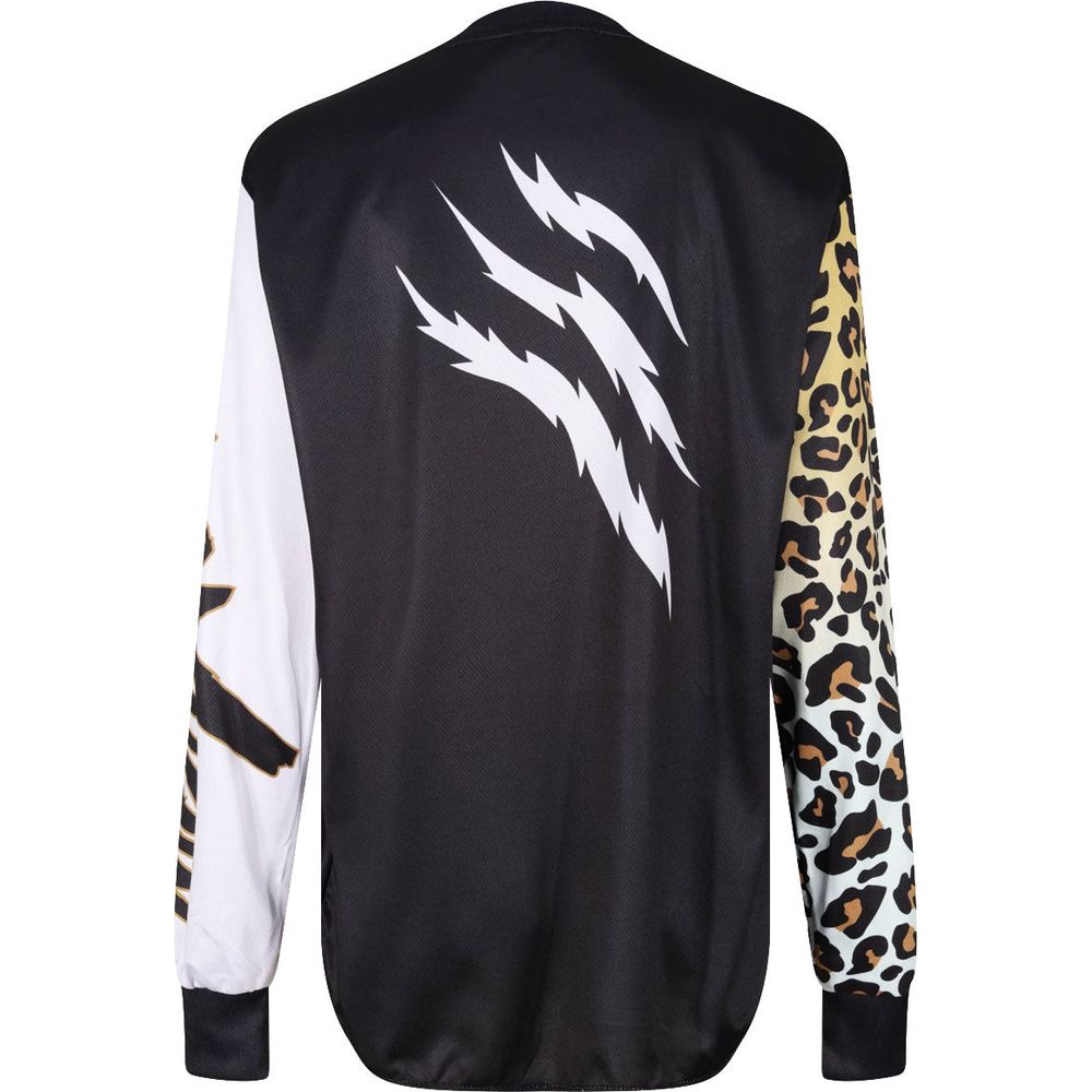 MotoGirl MX Ladies Jersery Leopard Black (Image 2) - ThrottleChimp